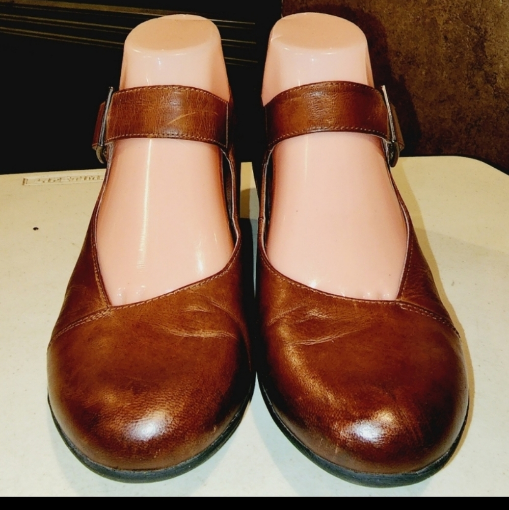 Dansko Roxanne Womens Leather Mary Jane Heel